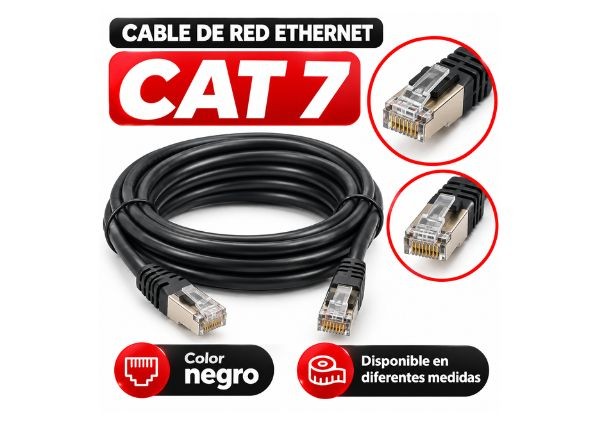 &ua CABLE DE RED RJ45 3 MTS CAT 7 (3371)